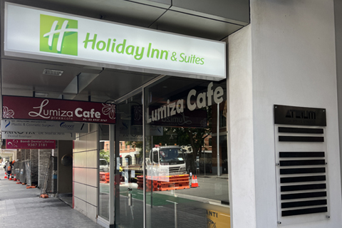 Spring Street entrance to Physio Fitness Bondi Junction